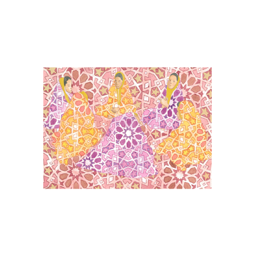 A3 print - Playing in the Desert by Sarah Al Ansari