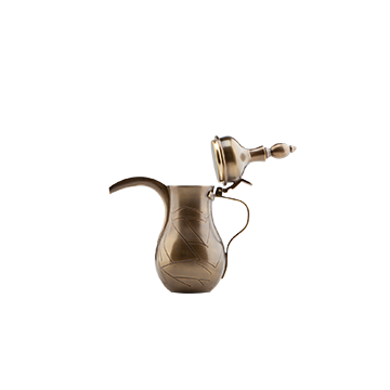 NMOQ Dallah – Brass Antique – Medium