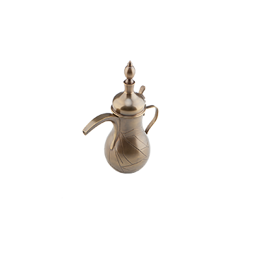 NMOQ Dallah – Brass Antique – Small