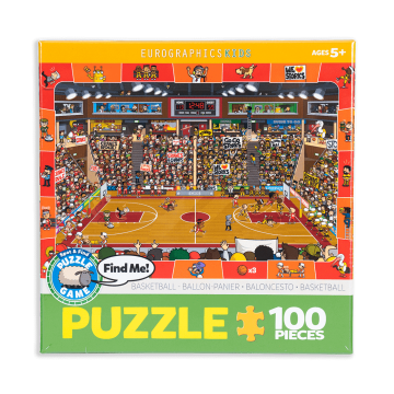  Basketball Spot & Find 100-Piece Puzzle 3-2-1 QOSM