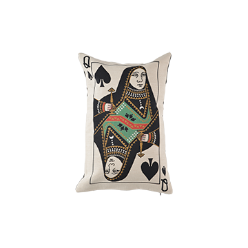 Cushion Cover Queen of Spades