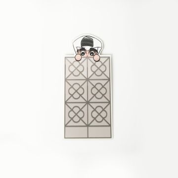 Busnida Peek-a-boo Bookmark (Black & White)