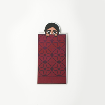 Busnida Peek-a-boo Bookmark (Red)