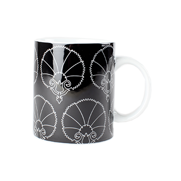 MIA - Carnation Black Mug 8