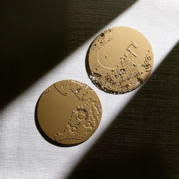 Doha Map Set of Coasters by Fundamental