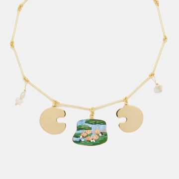 Water Lilies Necklace by Fatma Mostafa
