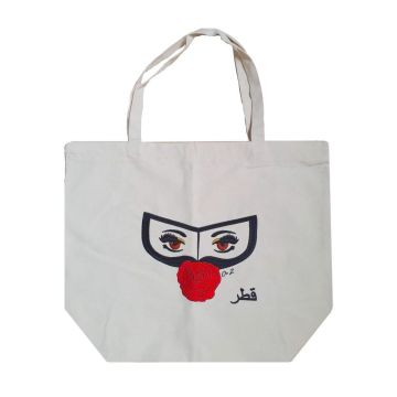 Rose Niqab Tote Bag by Memoirs of Qatar