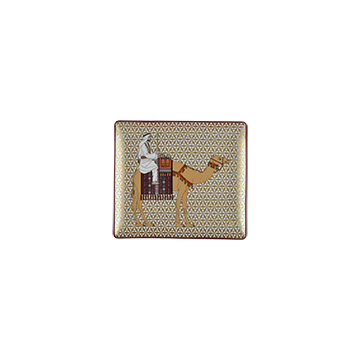 Bernardaud Tray with Camel - Gold background