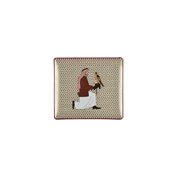 Bernardaud Tray with Falcon - Gold background
