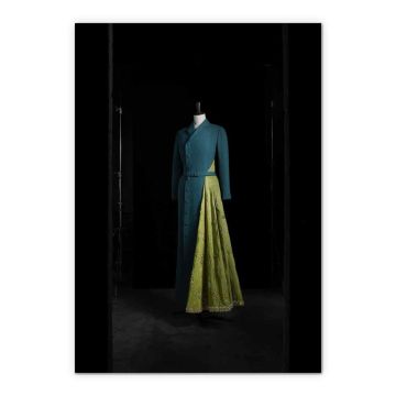 Christian Dior A3 Print - HH Sheikha Moza bint Nasser Collection/Dress in green wool