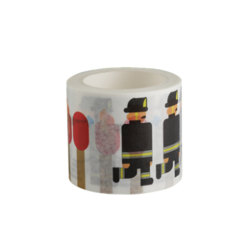 Fire Station Paper Tape Firemen