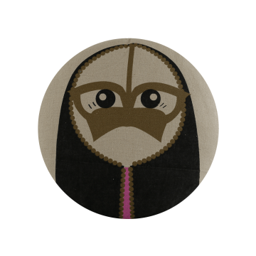 This is Qatar - Elder Qatari Female Cushion 