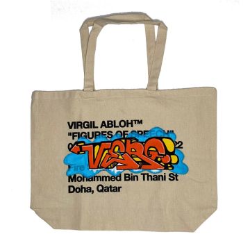 VIRGIL ABLOH - CLOUD 9 TOTE BAG NATURAL