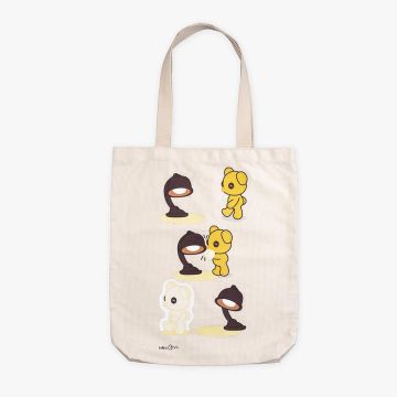 Urs Fischer's Untitled (Lamp/Bear) Glow Tote Bag (Beige)