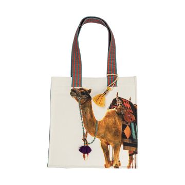 Saddle Camel-Printed Bag by Pakistani Artisans