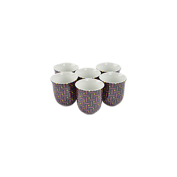 Set of 6 Coffee Cups 90ml – Gypsum 