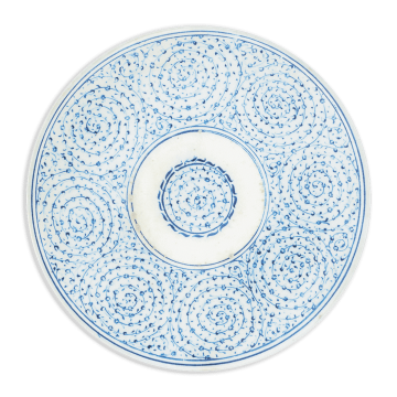 Découpage Plate - Iznik Spiral Motifs