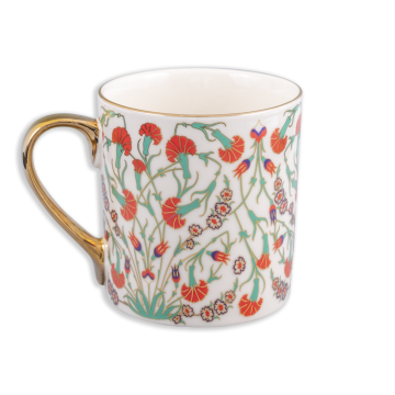 Museum of Islamic Art Mug - Orange Iznik Carnation