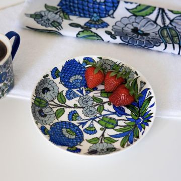 Museum of Islamic Art Plate - Blue Iznik Flowers