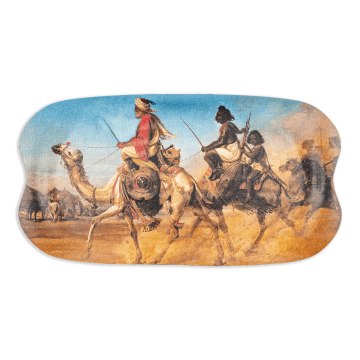 Lusail Museum Exhibition, Hermann Kretzschmer "Camel Riders" Tray