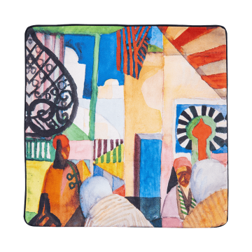 Lusail Museum Exhibition, August Macke "In the Bazaar" Cushion