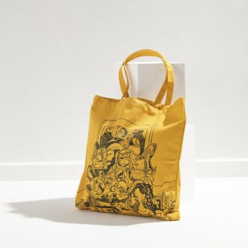 Qatari Family Tote Bag (Mustard)