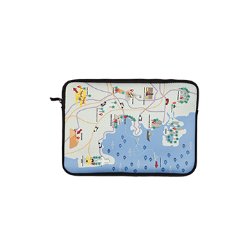 Doha Map 14" Laptop/Tablet cover 