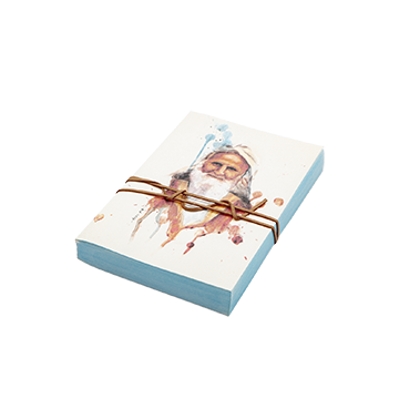 Sketchbook with Canvas Cover - Sheikh Abdullah Design by Abilash Chacko