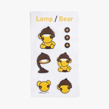 Urs Fischer's Untitled (Lamp/Bear) Puffy Sticker