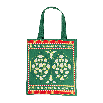 MIA Mughal-Inspired Tote Bag (Green)