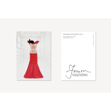 Forever Valentino Exhibition "Red Dress" (1987-88) Postcard