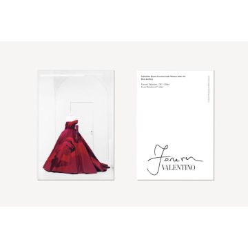 Forever Valentino Exhibition "Des Ateliers Dress" Postcard
