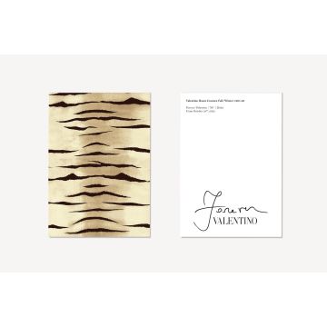 Forever Valentino Exhibition "Vintage" Animal Print Postcard