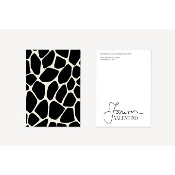 Forever Valentino Exhibition "Vintage" Giraffe Print Postcard