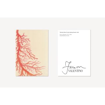 Forever Valentino Exhibition "Vintage" Orange Tree Print Postcard