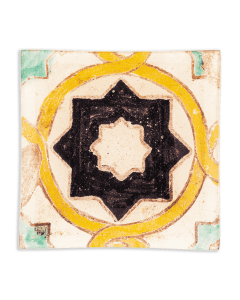 Découpage Tray - Spain Tile Octagon Star