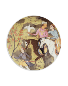Museum of Islamic Art Plate - Two Horse riders (Jahangir Album)