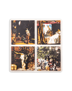 Lusail Museum Exhibition, Orientalist Scenery Paintings Coasters (Set of 4)