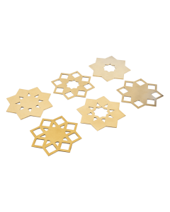 Star Metal Coasters (Set of 6)