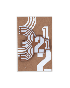 Wooden Magnet 3-2-1 QOSM 