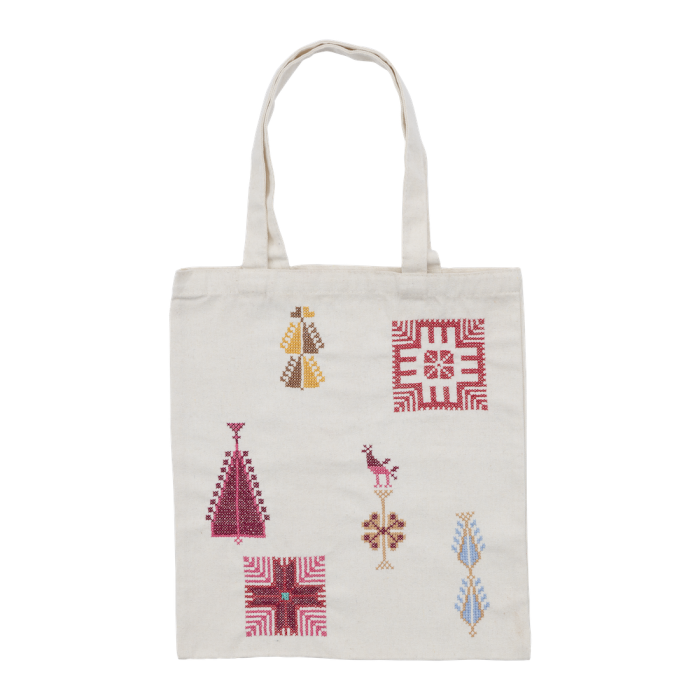 Ghurza Living Heritage Tote Bag (White) main product photo