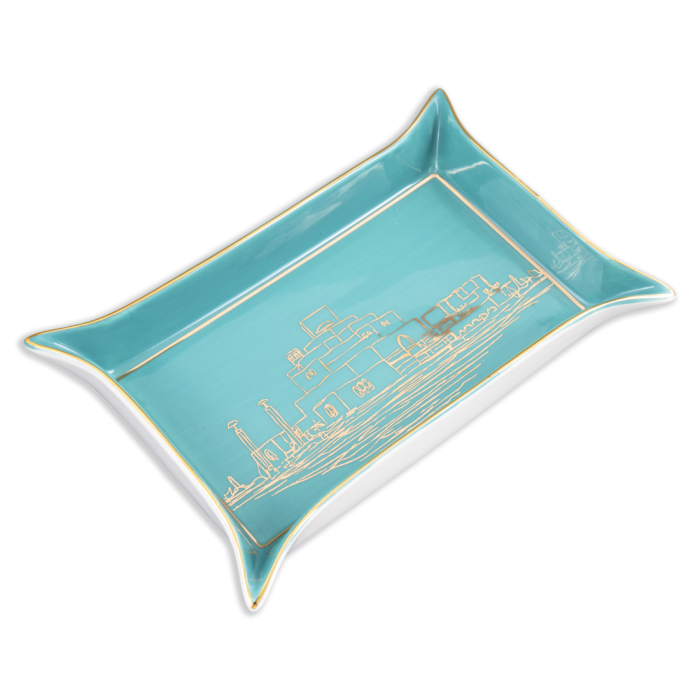 Museum of Islamic Art Tray - Green MIA Illustration main product photo