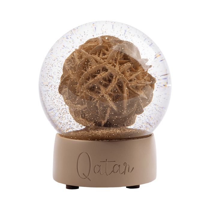 Desert Rose Glitter Snow Globe main product photo